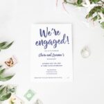 Casual Luxe Engagement Party Invitation