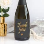 "Thank You" Wine Label