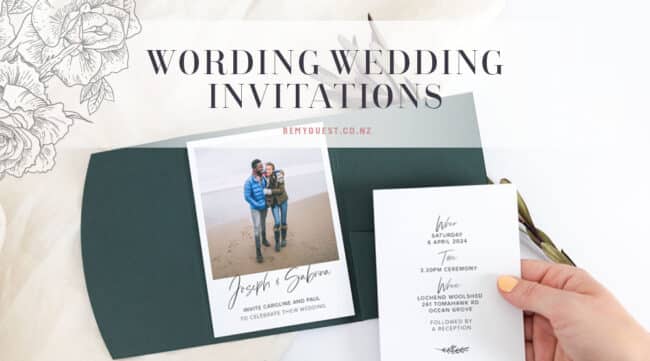 tips for wording your wedding invitations