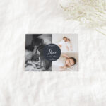 Dainty Wreath Baby Thank You Card Collage