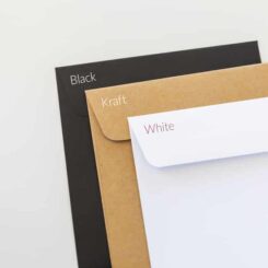 Large square envelope colour options