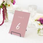 Simple Blush Table Numbers
