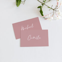 Simple Blush Place Cards