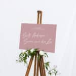 Simple Blush Welcome Sign