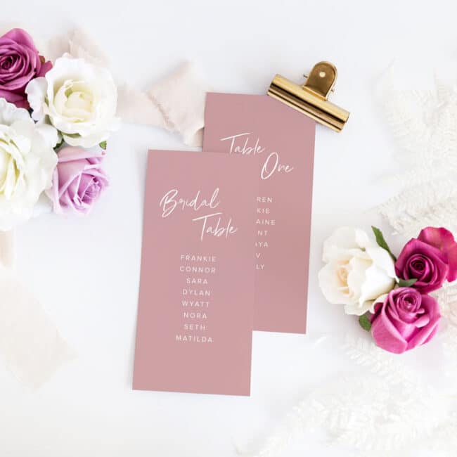 Simple Blush Seating Plan - Image 4