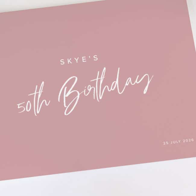 Simple Blush 21st Birthday Party Guestbook - Image 4
