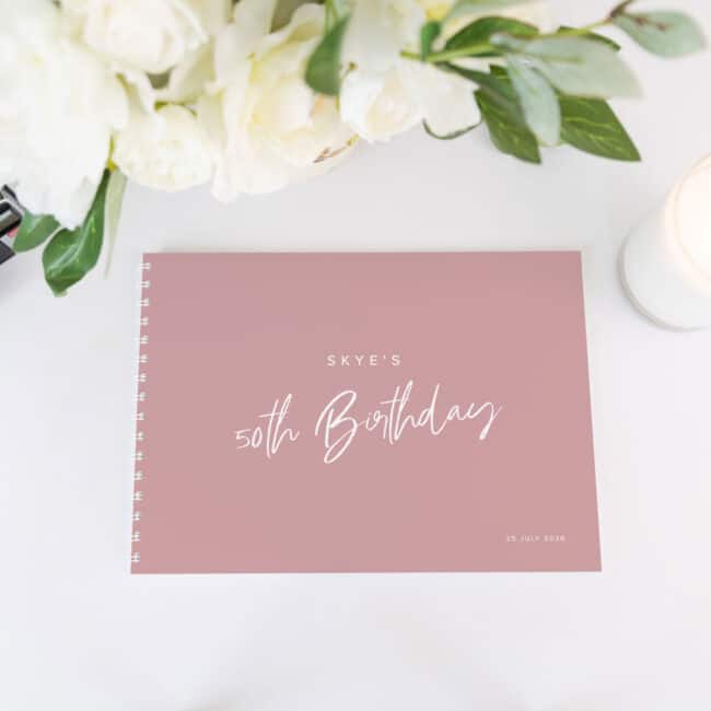 Simple Blush 21st Birthday Party Guestbook - Image 3