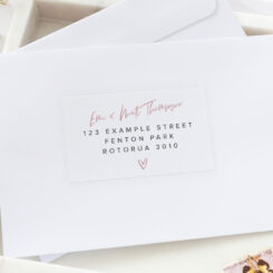 Simple Blush Address Labels & Envelope Seals