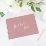 Simple Blush Wedding Guest Book
