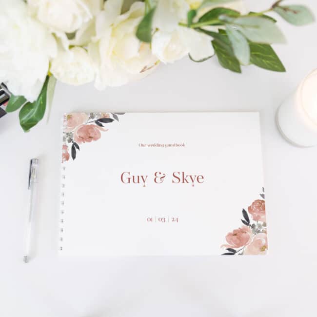 Copper Romance Wedding Guest Book - Image 3