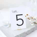 Illustrated Table Numbers