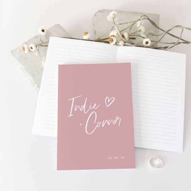 Simple Blush Vow Book - Image 2