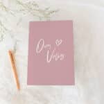 Simple Blush Vow Book