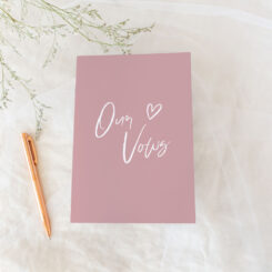 Simple Blush Vow Book