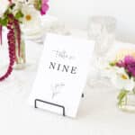 Lovely Lucy Table Numbers