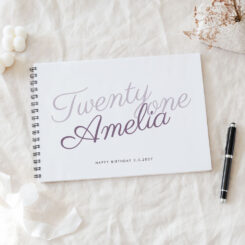 Ampersand Birthday Guest Book