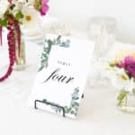 Dreamy Greenery Table Numbers