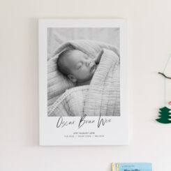 Modern Baby Birth Print