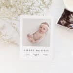 Rustic Wreath Baby Thank You Card