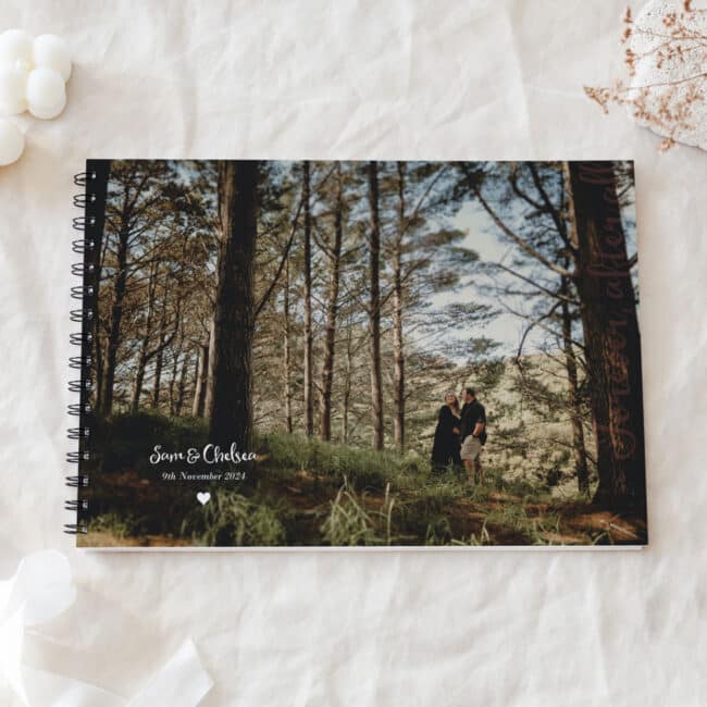 Couple Photo Wedding Guest Book
