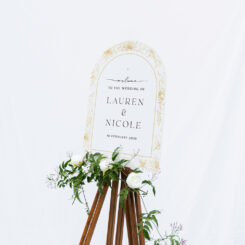The Classic Wedding Welcome Sign
