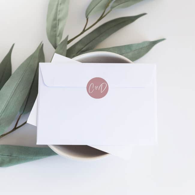 Simple Blush Address Labels & Envelope Seals - Image 4