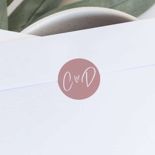 Simple Blush Address Labels & Envelope Seals - Image 3