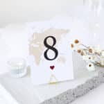 World Map Table Numbers