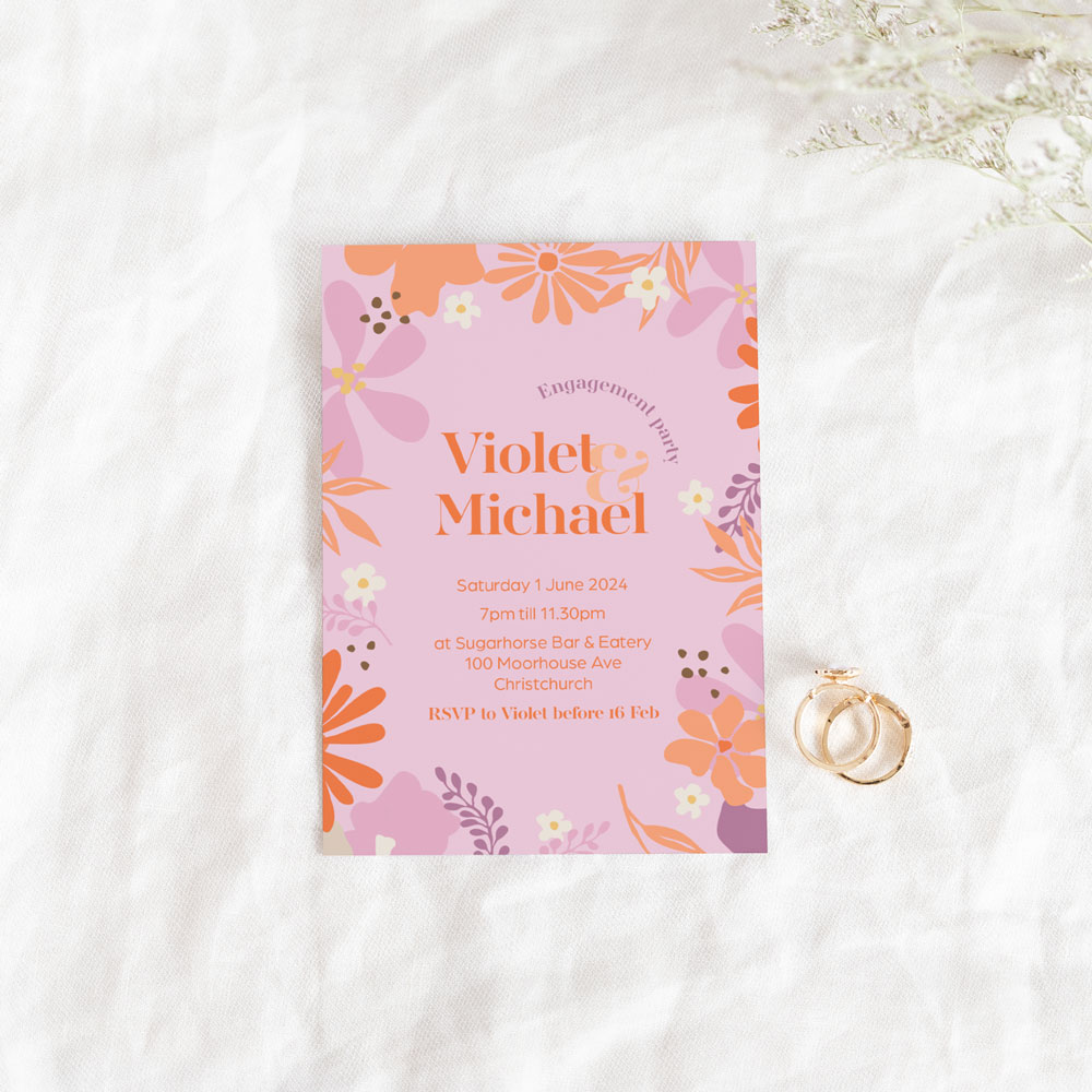 Bright Vibes Party Invites - Image 3