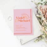 Bright Vibes Engagement Party Invites