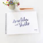 Casual Luxe Wedding Guest Book