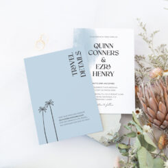 Coastal Luxe Wedding Invitation