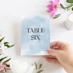 Coastal Luxe Table Numbers