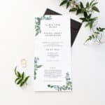 Dreamy Folded Wedding Invitation