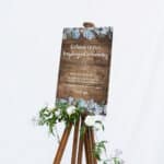 "Enchanted Barn & Bouquet" Unplugged Wedding Sign