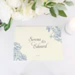 Etched Roses Wedding Guest Book