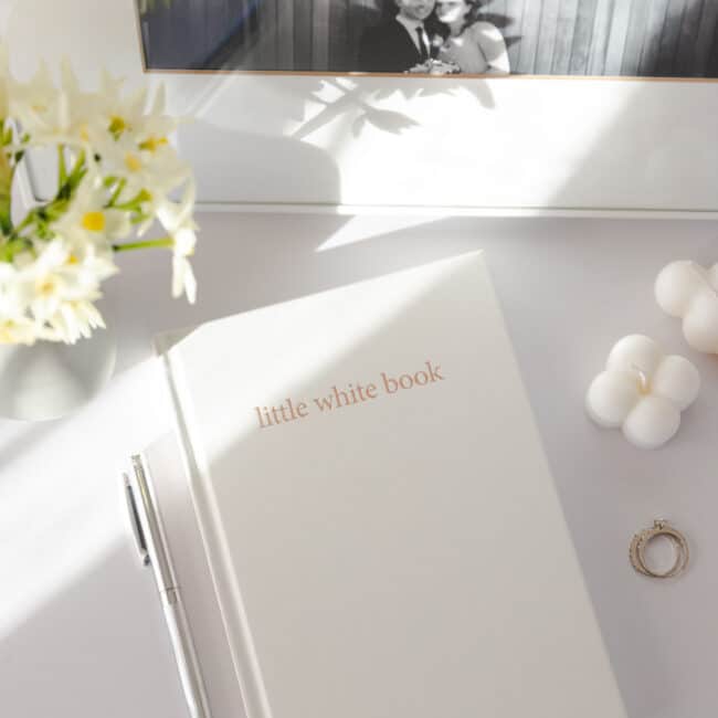 Little White Book – Wedding Diary & Organiser - Be My Guest Design
