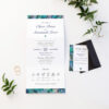Luxe Paua Wedding Invitation