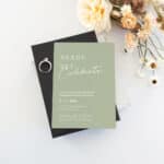 Modern Meadow Engagement Party Invitation