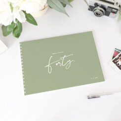 Modern Meadow Birthday Guestbook