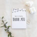 Modern and Bold Thank You Card