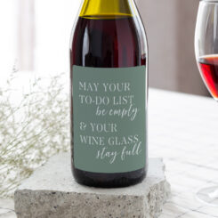 Typographic Wine Label