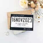 Personalised Plate Save the Date