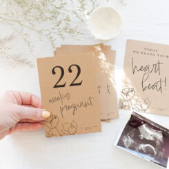 Pregnancy Milestone Photo Cards