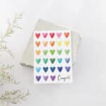 Rainbow Hearts Congrats Card