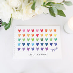 Rainbow Engagement Party Guestbook