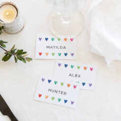 flat placecards