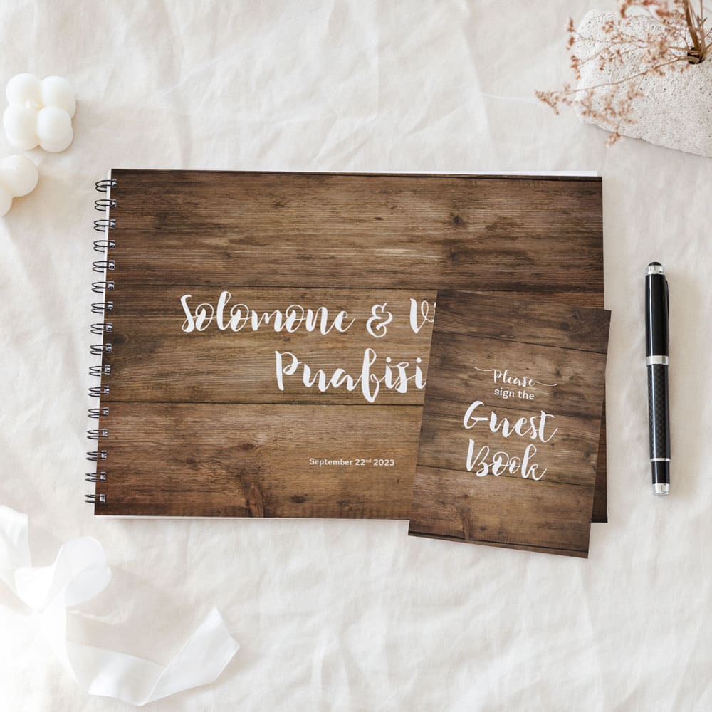 Rustic Wedding Guest Book - Image 2