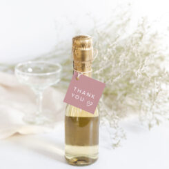 Simple Blush "Thank You" Tags