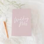 Simple Blush Wedding Notes